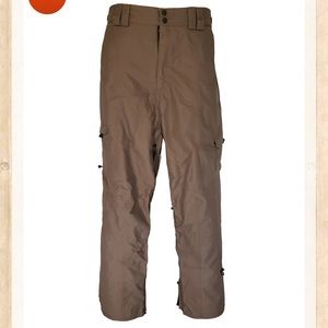 MISSION SIX BREAKER 10K WATERPROOF SNOWBOARDING PANTS BROWN MEN'S XL